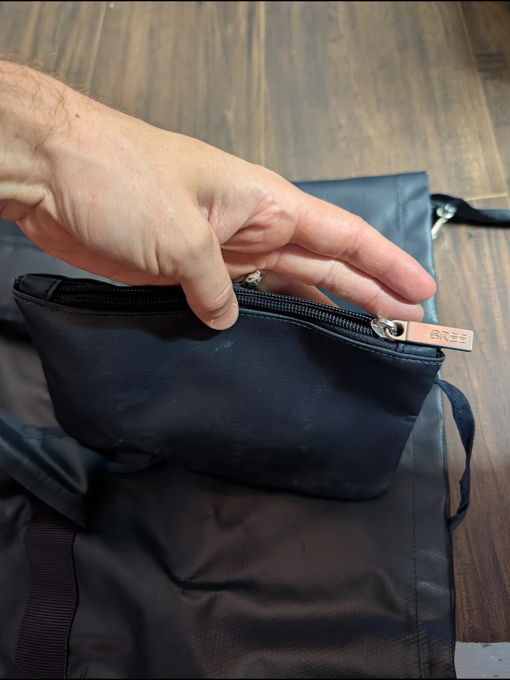 BREE Blue Waterproof XL Roll-Top Snap Backpack Waterproof Urban Commuter Bag